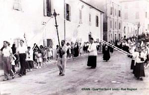 Oran - Saint-Louis  - Rue Rognon - Procession
